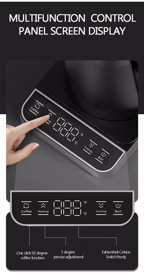 뜨거운 판매 360도 회전 베이스 1.8L 용량 1500W 물 무선 주전자 전기 유리 커피 포트