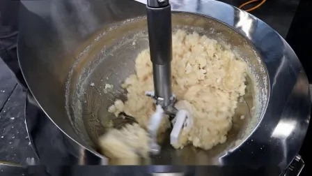 중국 큰 산업 상업 자동 멀티 행성 틸팅 카레 칠리 콩 페이스트 혼합 전기 가스 증기 세이지 드레싱 먹거리 요리 냄비 만들기