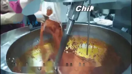레스토랑 상업용 자동 다기능 행성 틸팅 카레 칠리 콩 페이스트 혼합 전기 가스 스팀 모핑 소스 요리 냄비 만들기